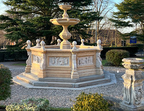 The refurbished fountain